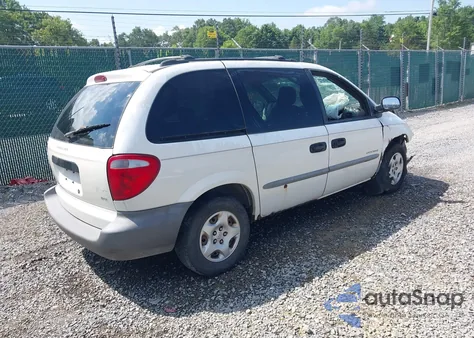 2001 Dodge Caravan Se из США, поврежденный, VIN 1B8GP25G11B110018